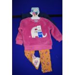 Pekkle Plush Top with Bodysuit & Pants 4pc Set Size: 12 months