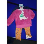 Pekkle Plush Top with Bodysuit & Pants 4pc Set Size: 18 months