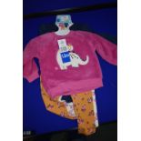 Pekkle Plush Top with Bodysuit & Pants 4pc Set Size: 12 months