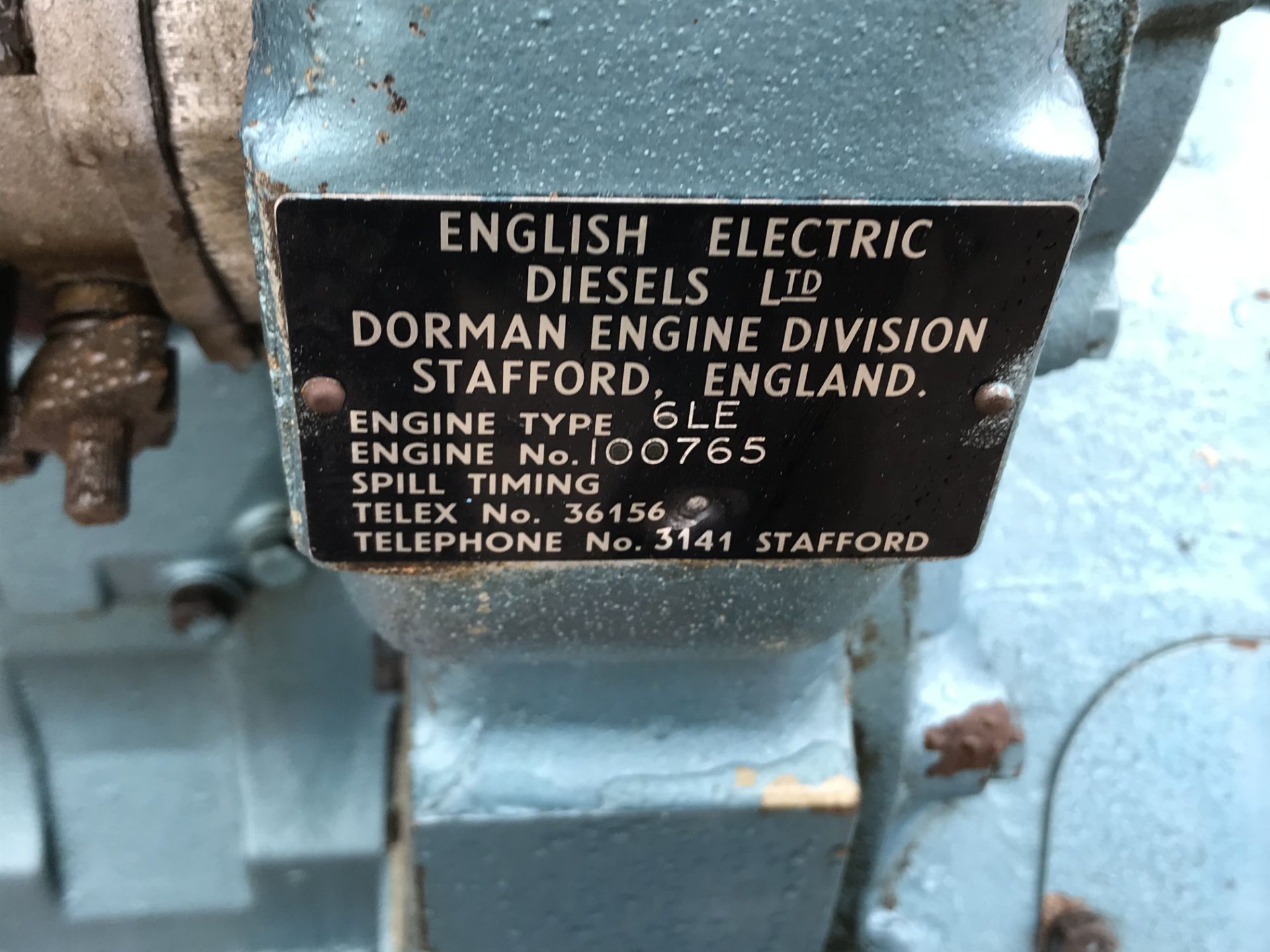 Dorman 6LE Diesel Engine: Ex Standby - Image 6 of 6