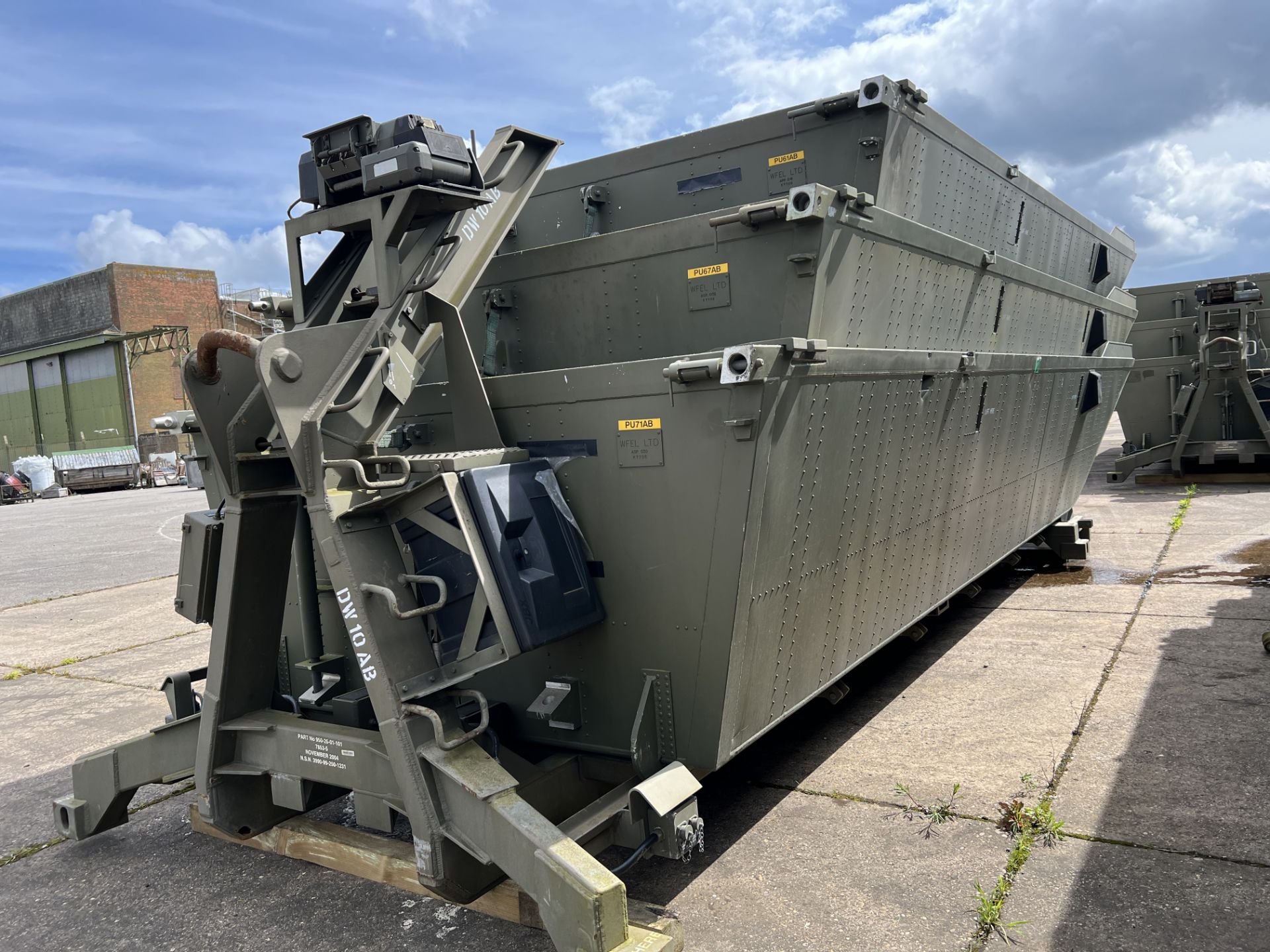 "WFEL Ltd portable ferry bridge pontoons, Marine grade Aluminium, max current speed laden 2.5M/s 4.8 - Image 3 of 7