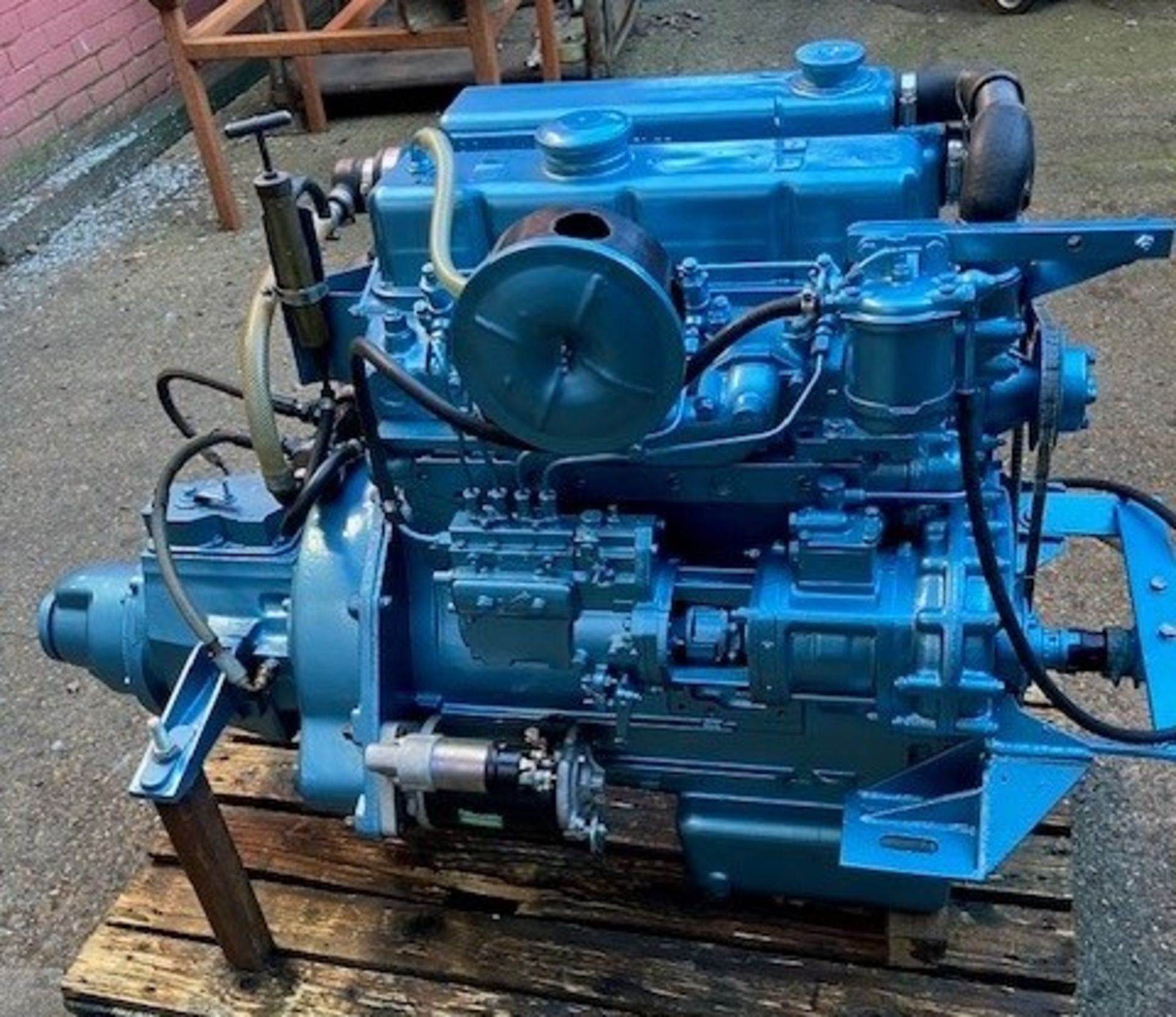 Leyland/ JCB 498 Marine Diesel engine c/w Gearbox