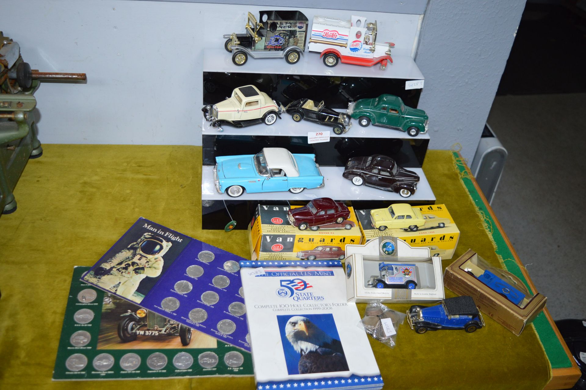 Diecast Model Cars and Collectible Coin Sets