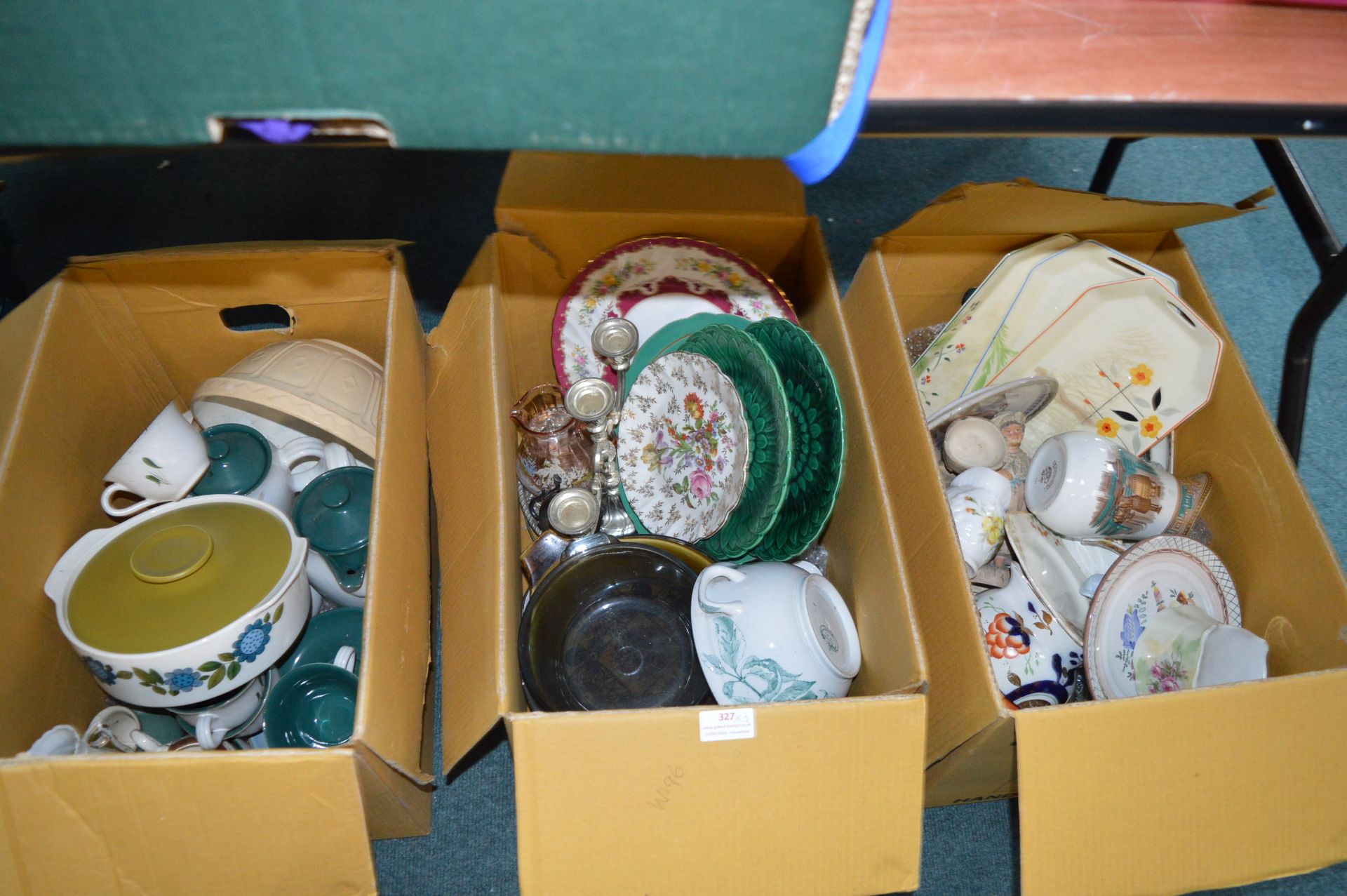 Three Boxes of Older Pottery (some AF)