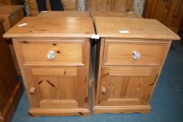 Pair of Solid Pine Bedside Cabinets