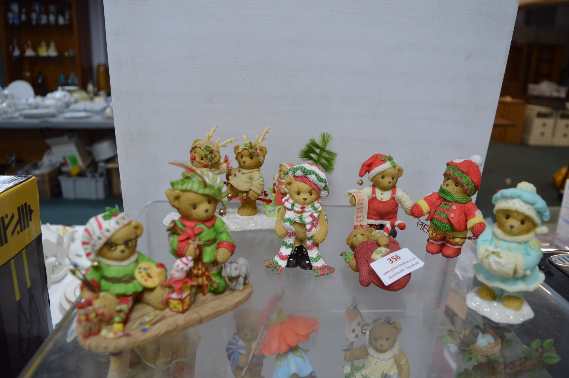 Seven Cherished Christmas Teddy Figures