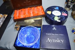 Boxed Pottery and Glass Gift Ware Including Webb L