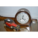 1930's Mantel Clock and a Model Toy Car