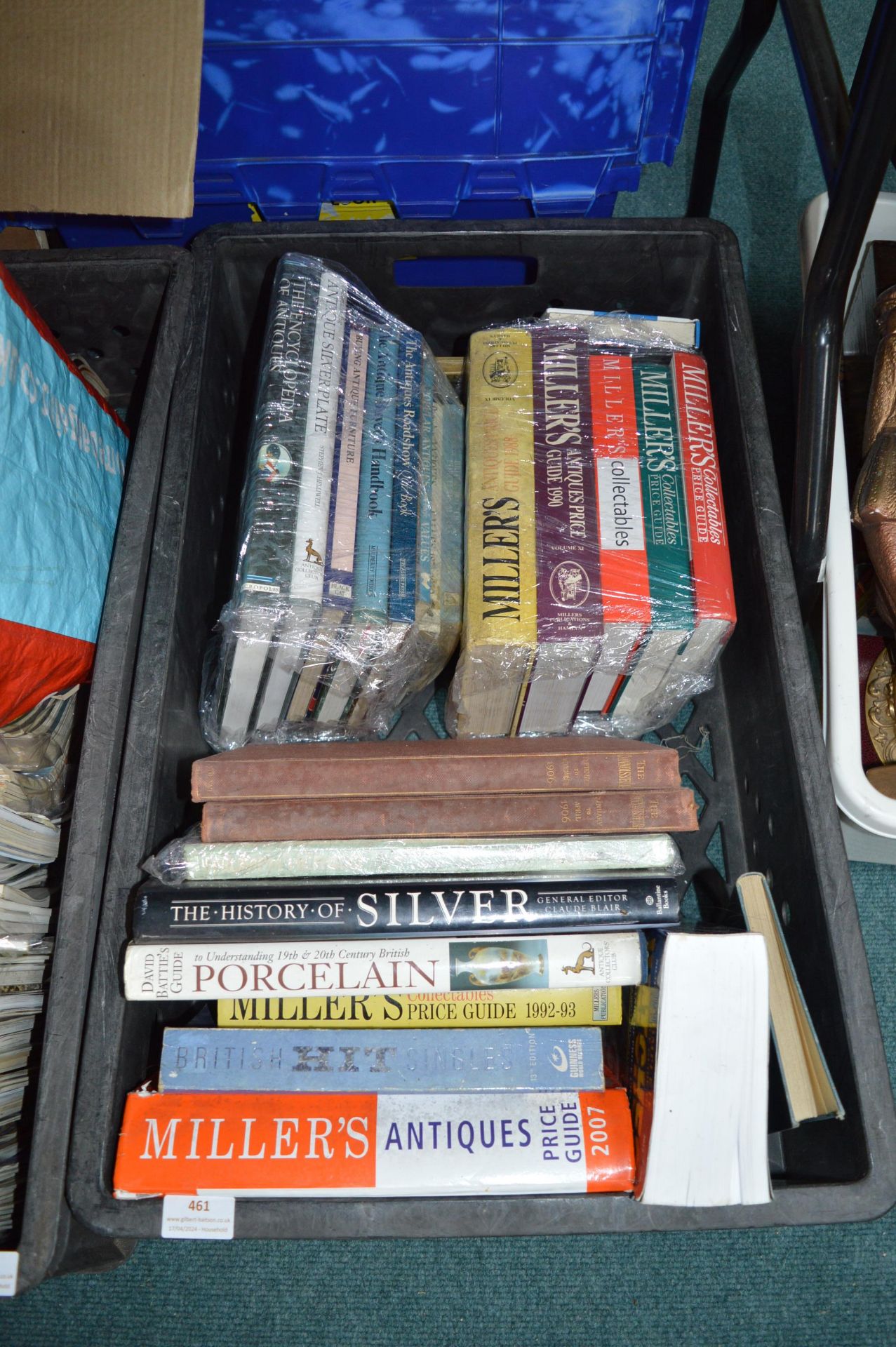 Antique Reference Books (crate not included)