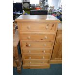 Solid Pine Six Drawer Chest