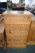 Solid Pine Six Drawer Chest