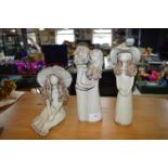 Three Studio Pottery Figurine