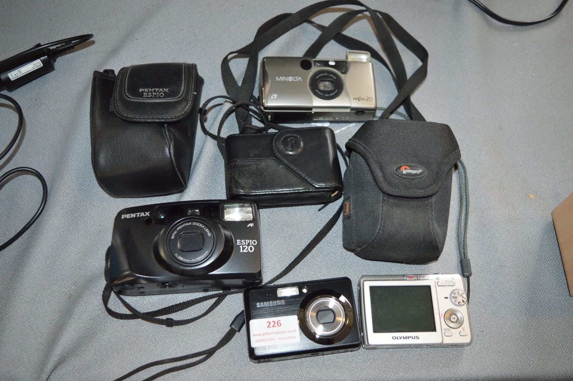 Digital Cameras by Olympus, Samsung, etc.