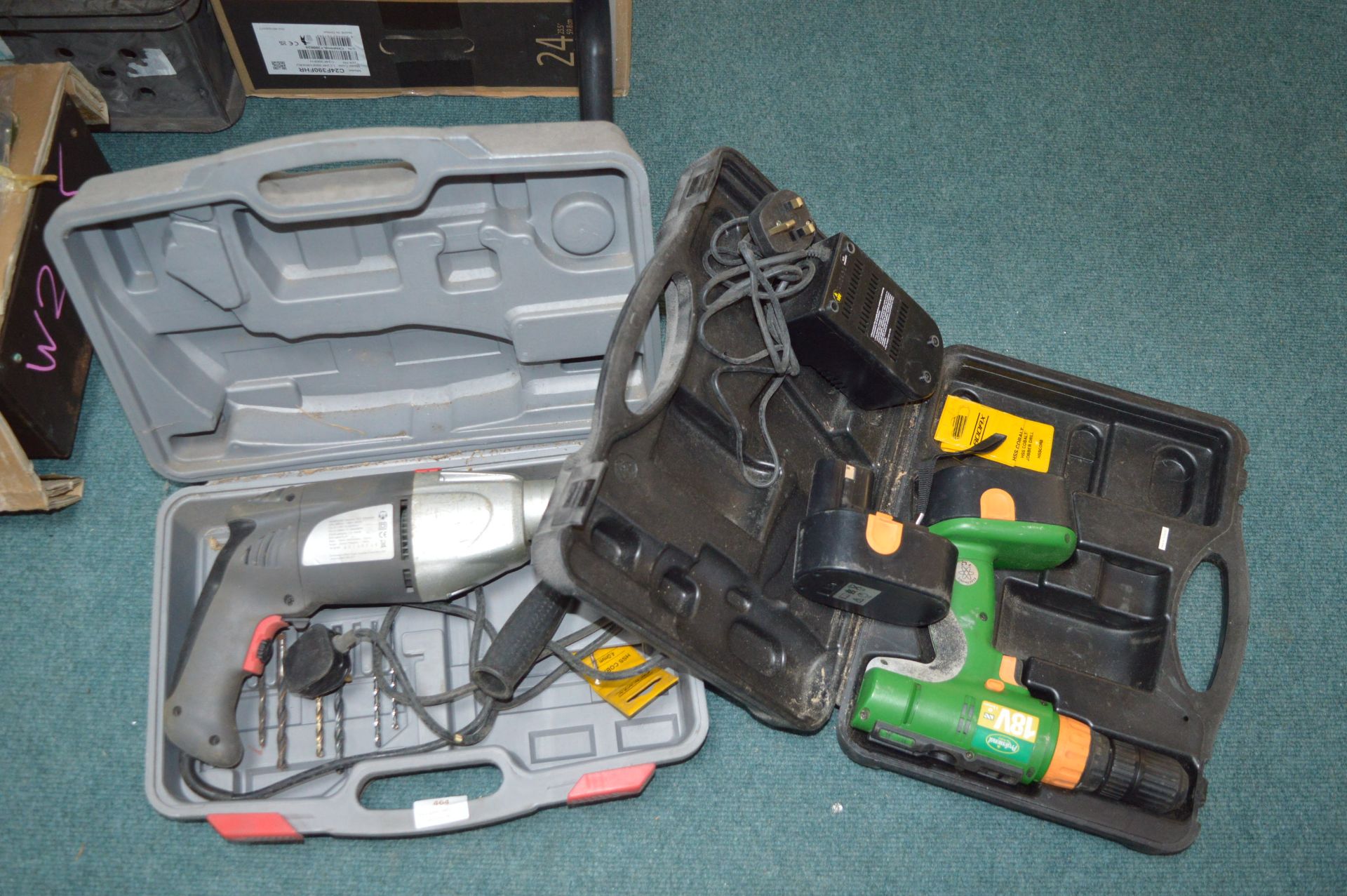 Two Cased Electric Drills