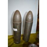 Pair of Artillery Shell Cases