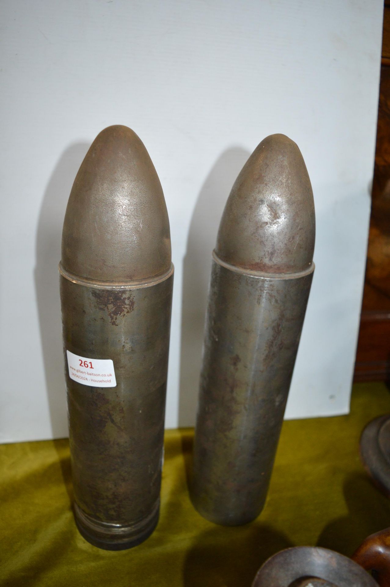 Pair of Artillery Shell Cases
