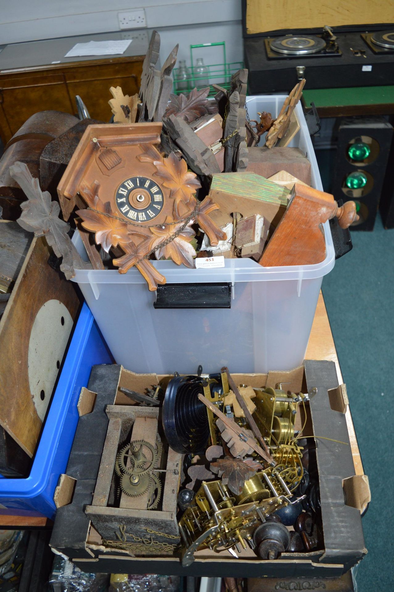 Quantity of Cuckoo Clocks and Parts for Spares/Rep