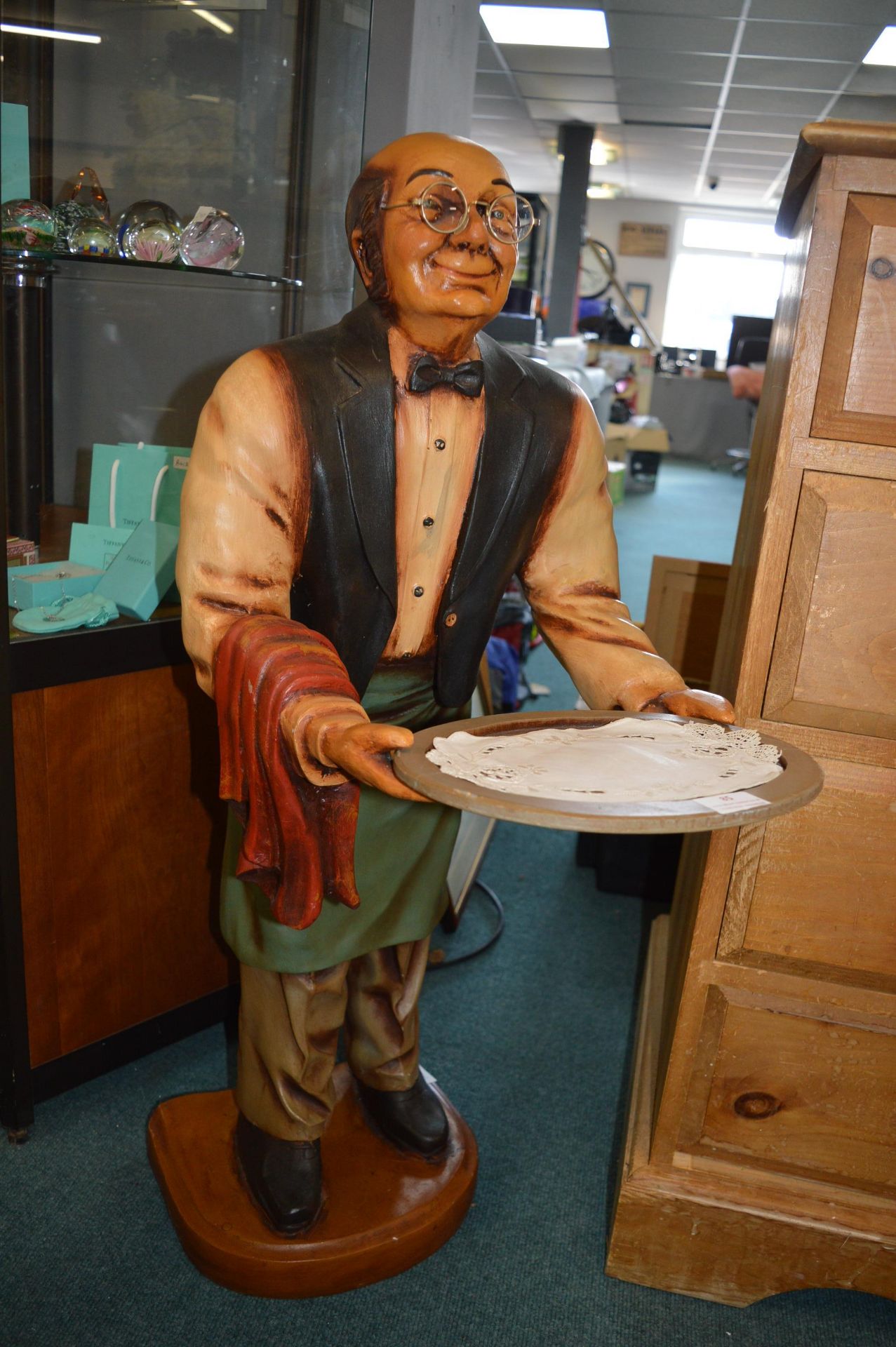 Butler with Serving Tray