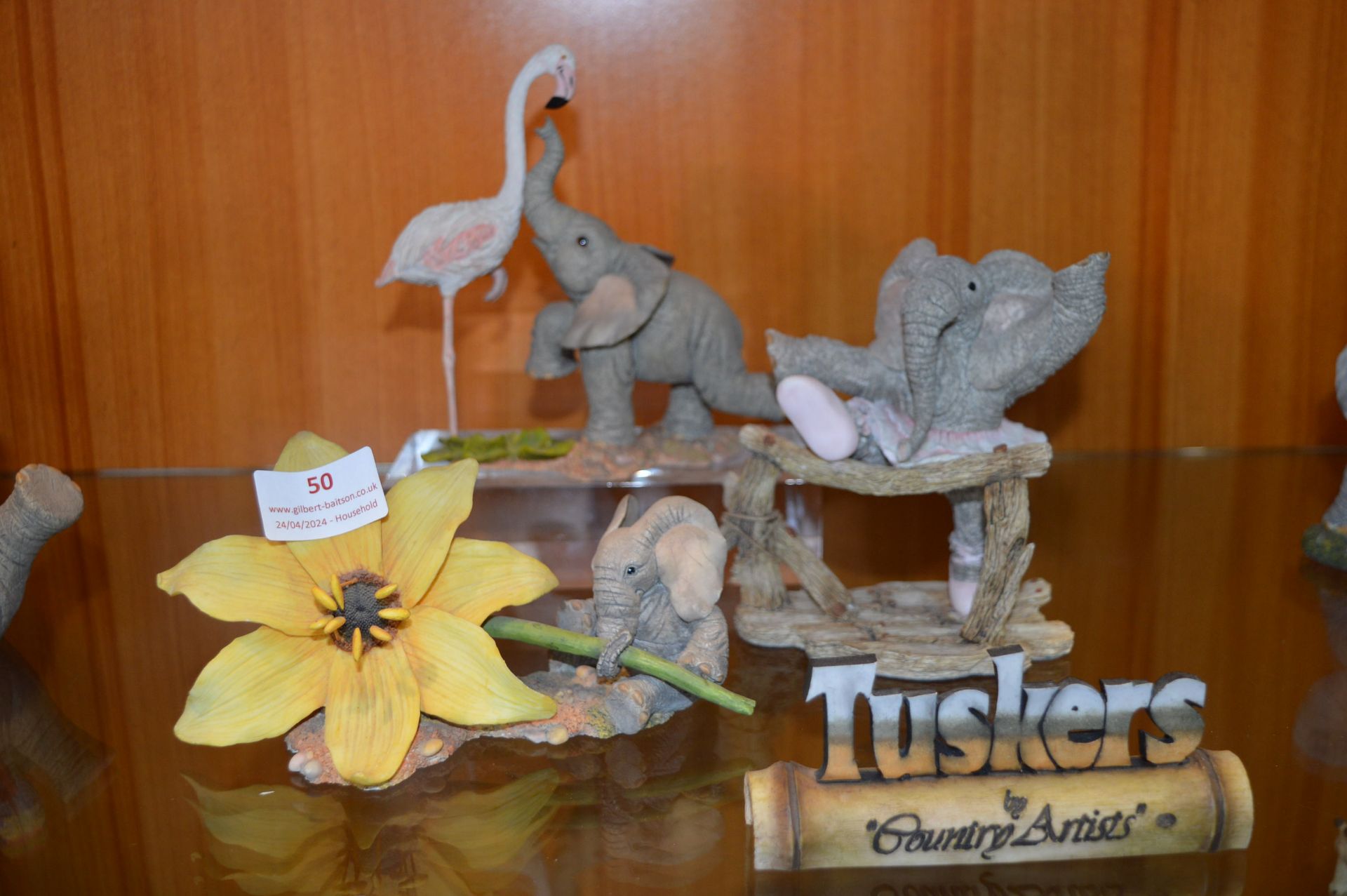Three Tuskers Elephant Figures