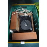 Vintage Record Player and Speakers