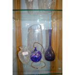 Glass Vases and a Hanging Bauble