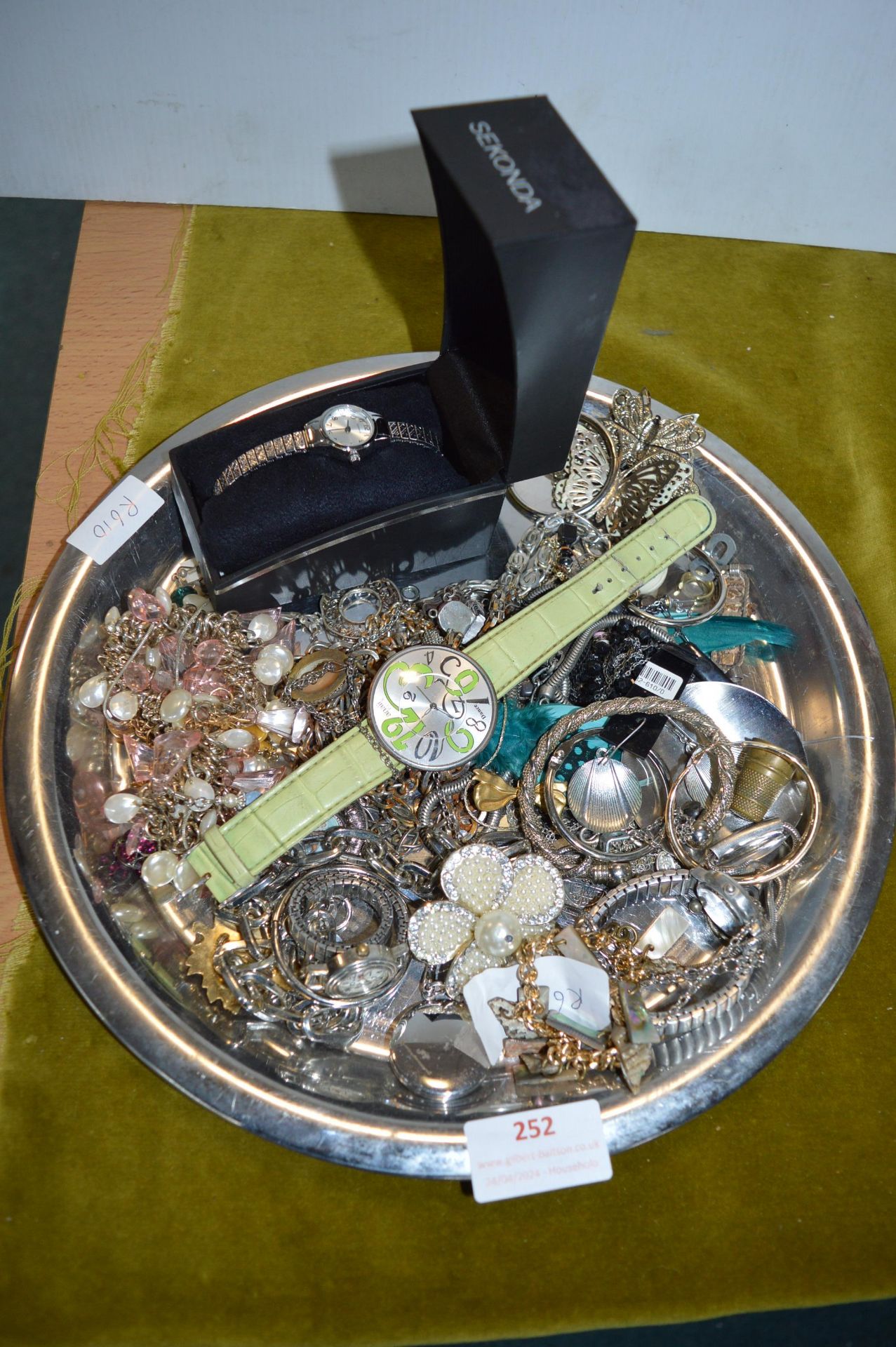 Tray of Costume Jewellery and Wristwatches etc.