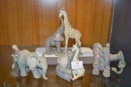 Four Tuskers Elephant Figures