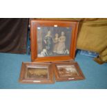 Three Vintage Framed Prints