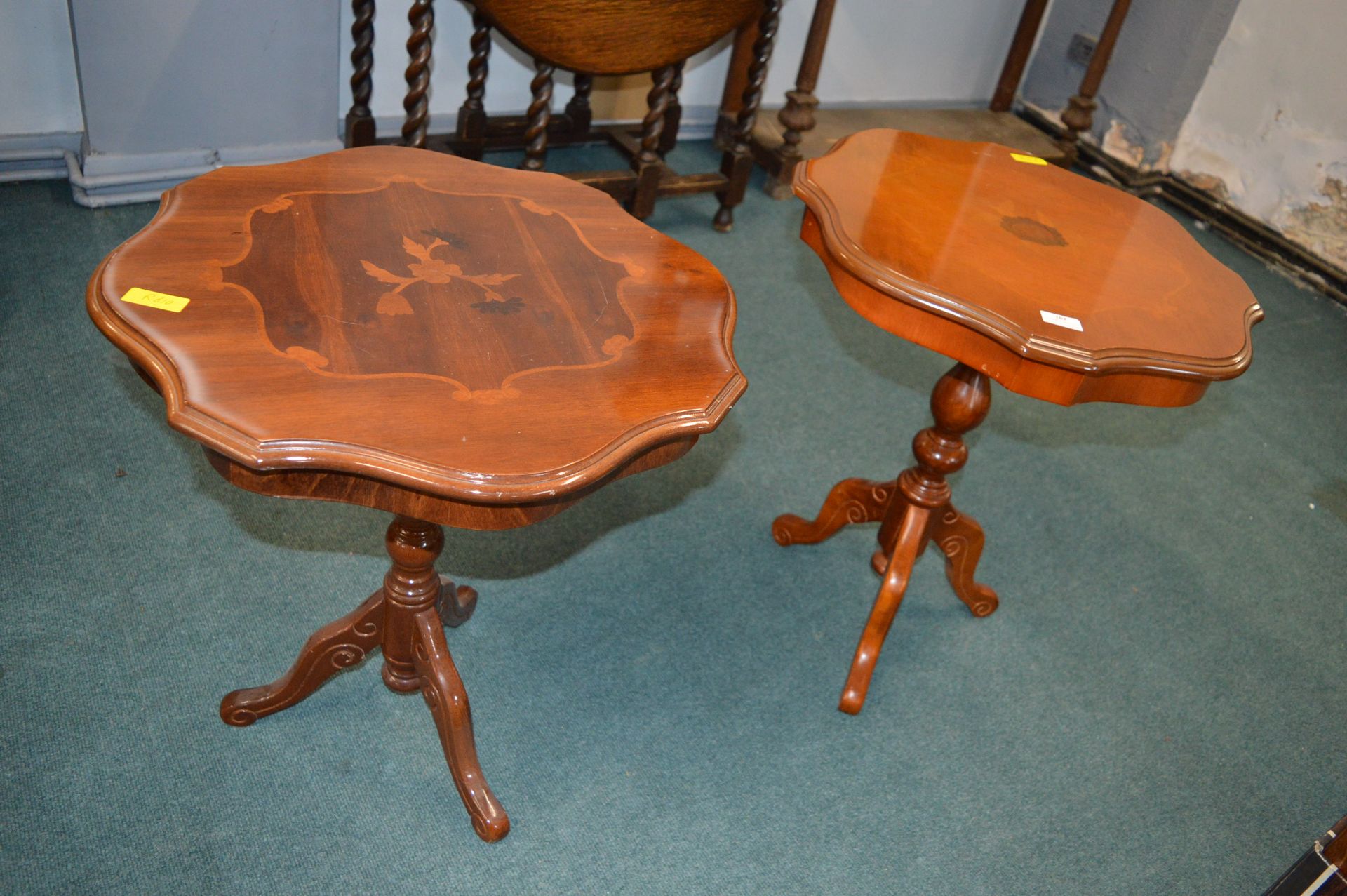 Two Tripod Wine Tables - Image 2 of 2