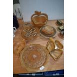 Wooden Items, Bowls, and Dishes, etc.