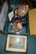 Decorative Pottery Ornaments and Framed Pictures