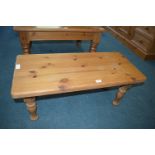 Small Solid Pine Coffee Table