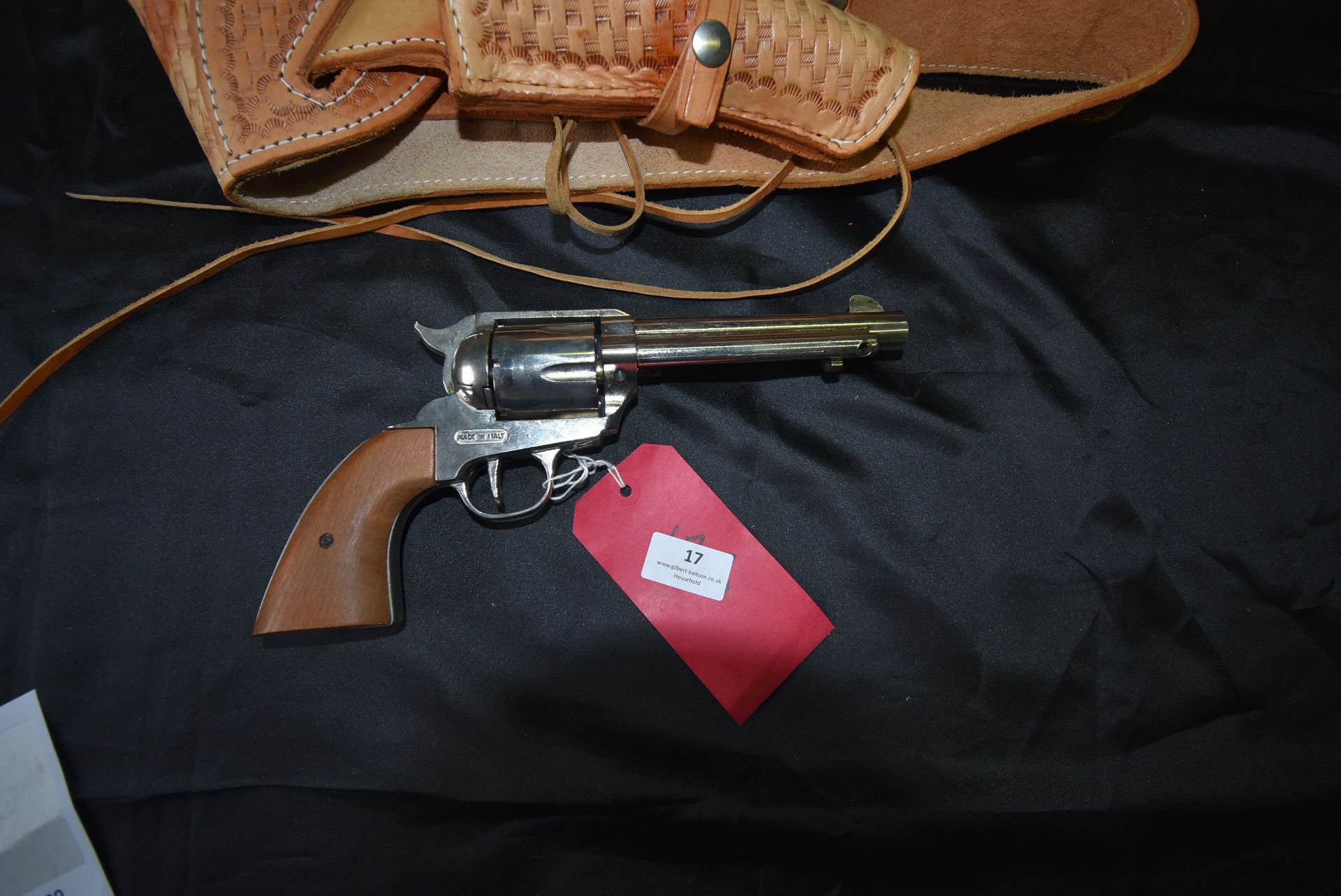 ME Ranger 9mm Blank Firing Reproduction Revolver with Leather Holster - Image 3 of 3