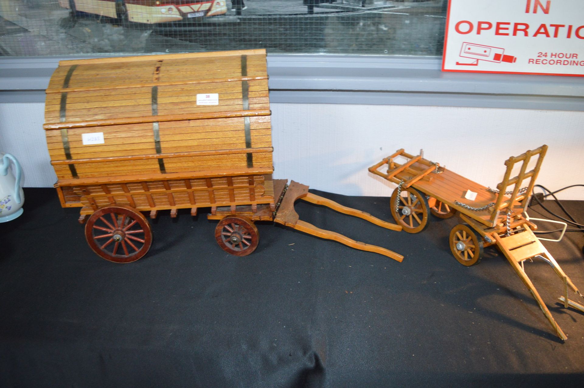 Scratch Built Wooden Gypsy Caravan plus Wagon