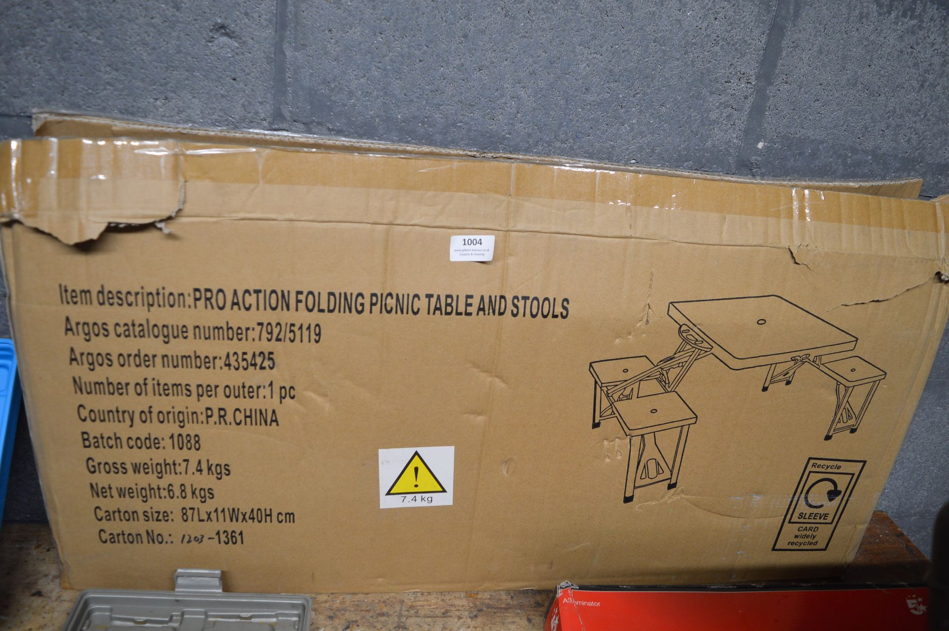 Pro Action Folding Picnic Table and Stools