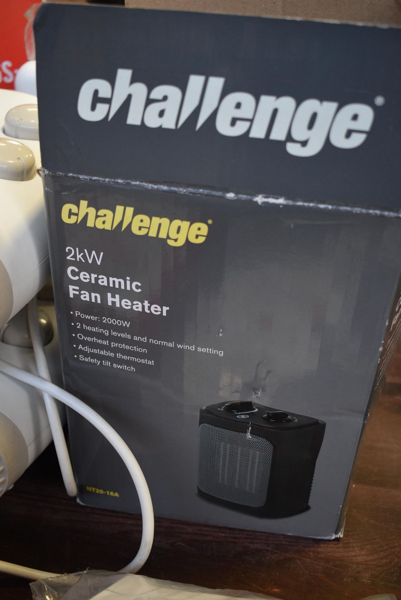 Challenge Ceramic Fan Heater and Two Under Desk Heaters - Image 2 of 2