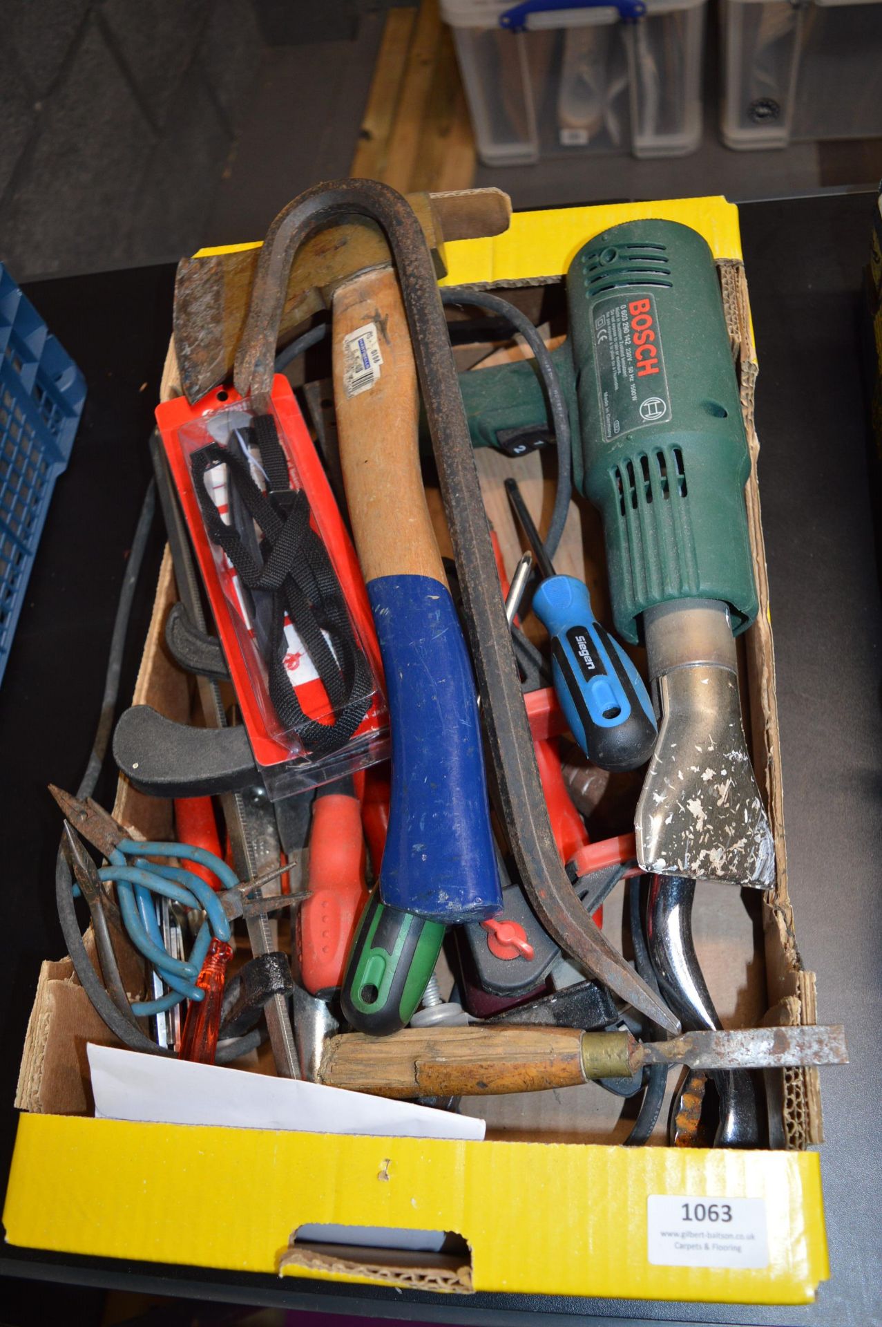 Mixed Lot Including Clamp, Paint Stripper, Crowbar, etc.
