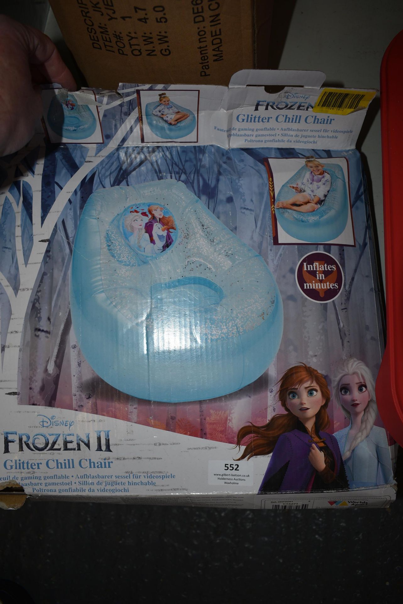 Frozen 2 Glitter Chill Chair - Image 2 of 2