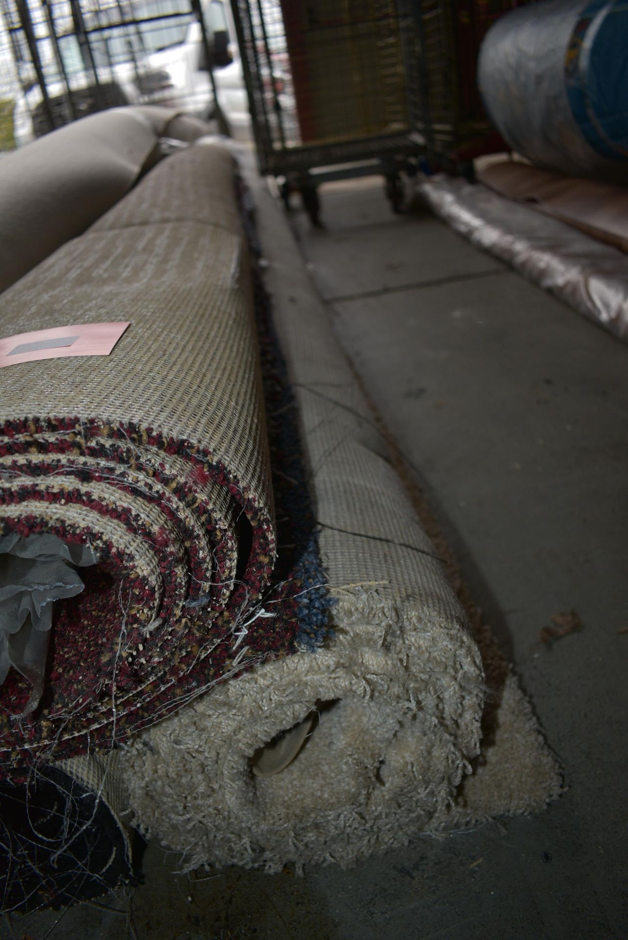 Three Assorted 4m wide Rolls of Carpet