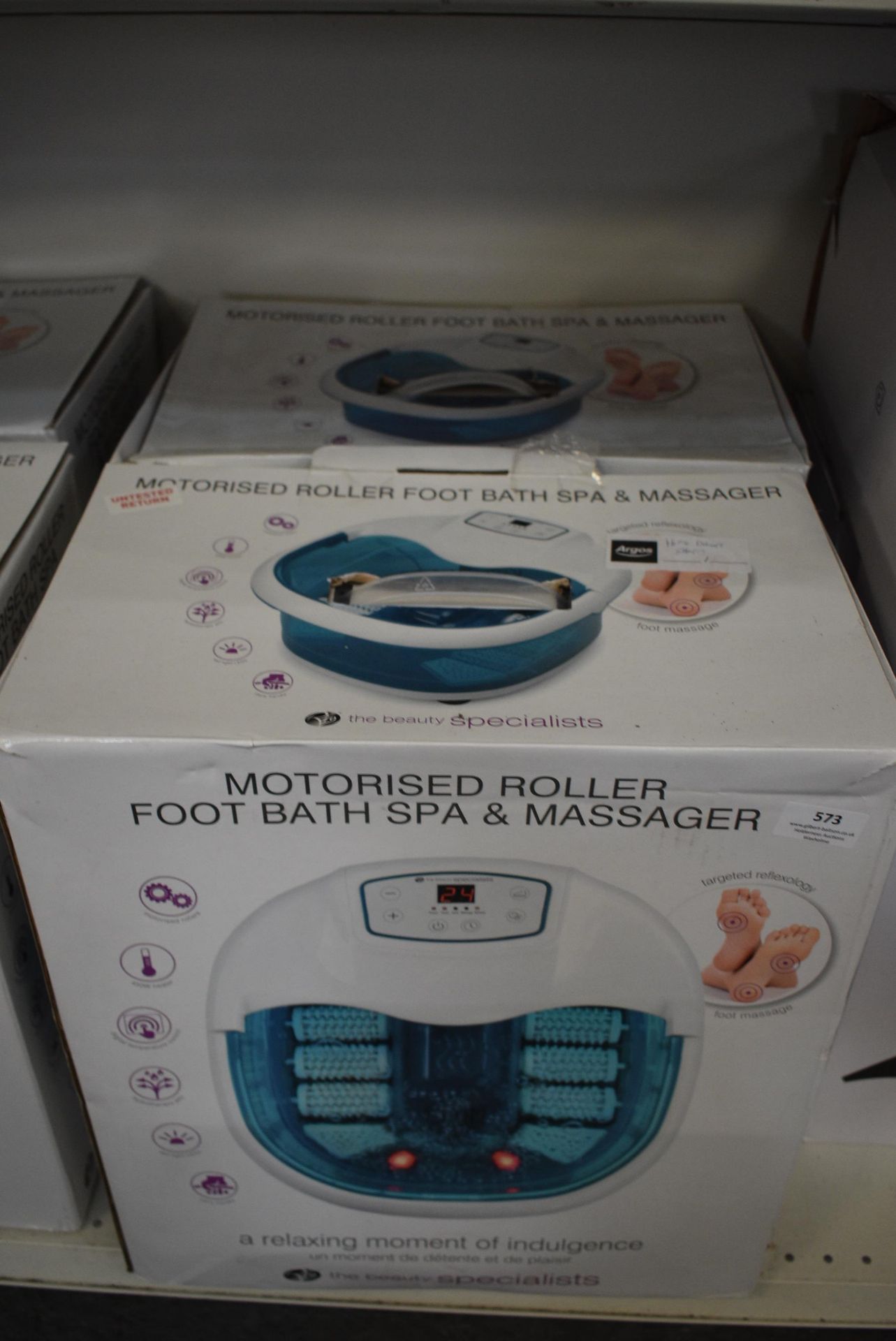 Two Motorised Roller Foot Bath Spa & Massagers - Image 2 of 2