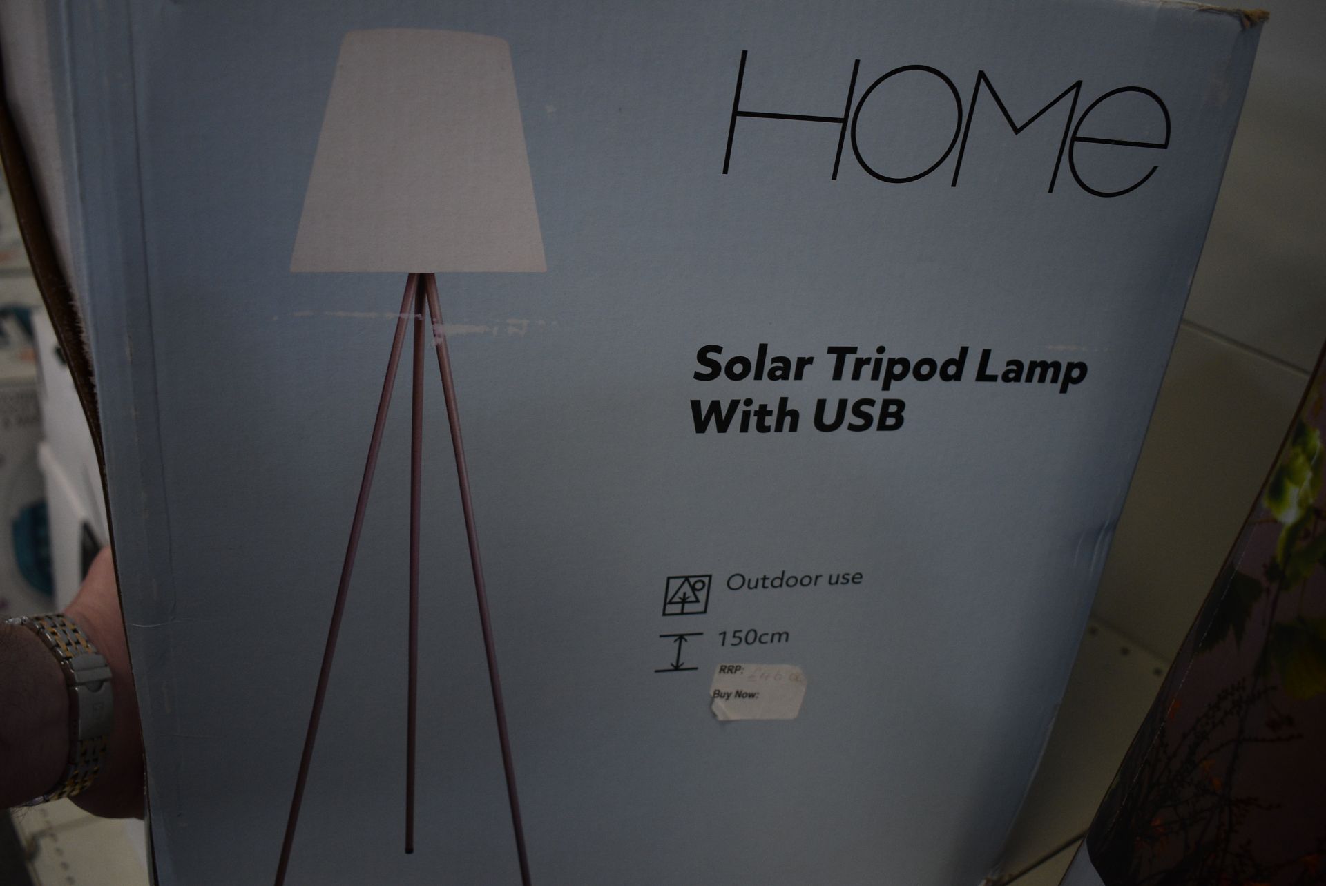 Solar Tripod Lamp with USB - Image 3 of 4