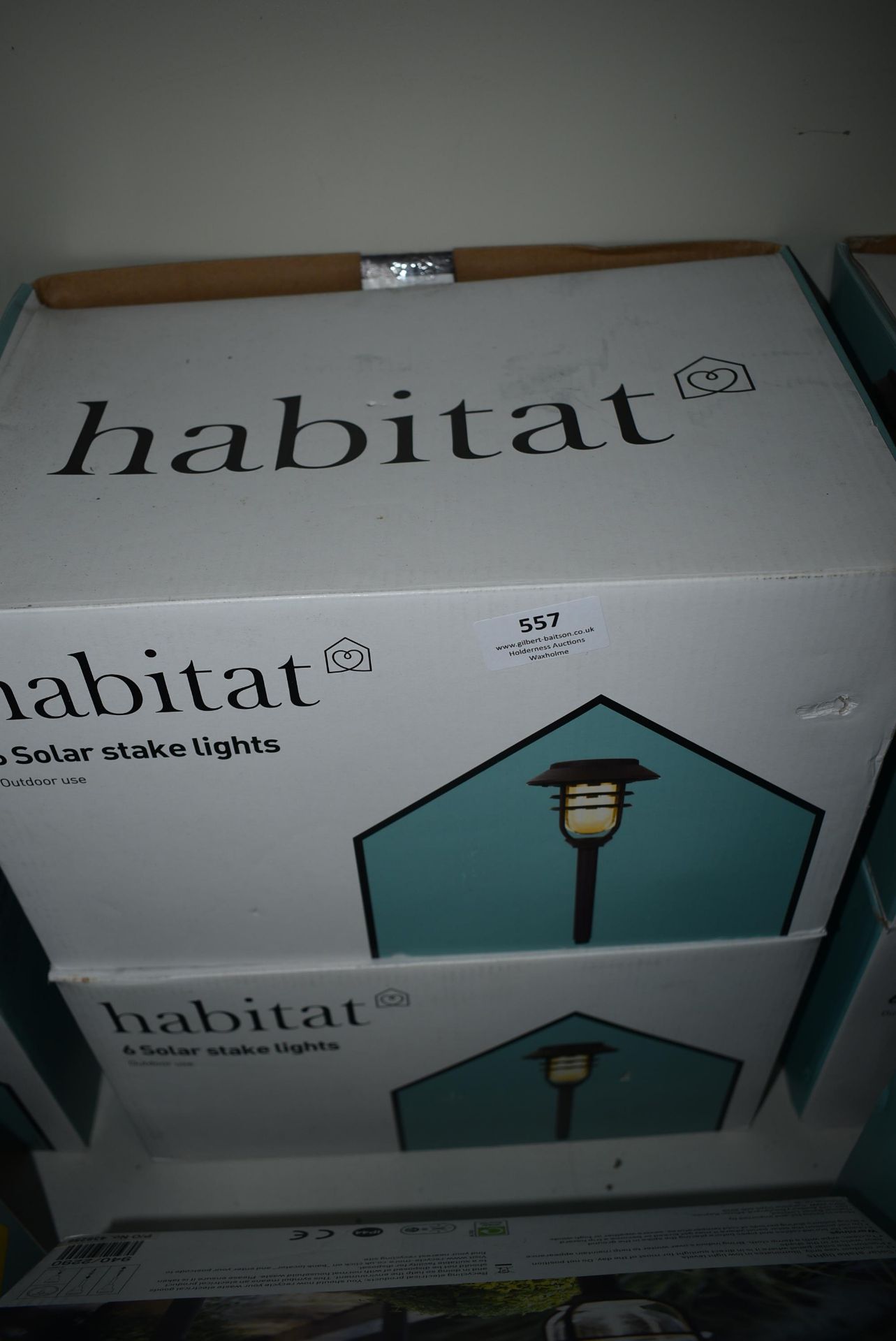 Two Boxes of Six Habitat Solar Stake Lights