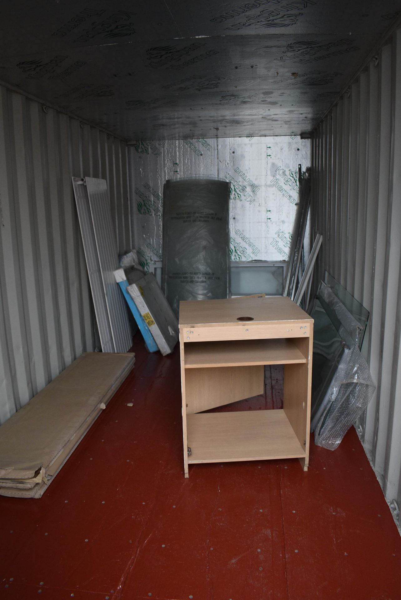 Contents of Container 114 to Include Radiators, Shower Trays, Shower Screens etc