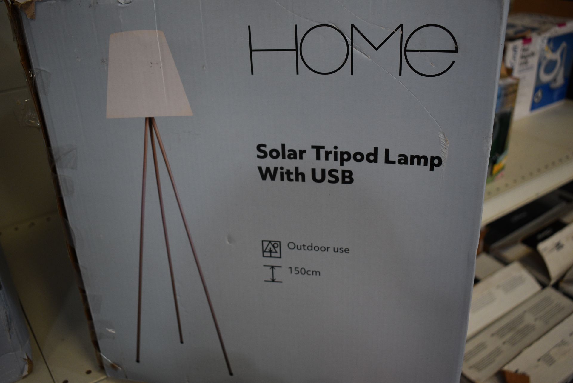 Solar Tripod Lamp with USB - Image 3 of 4