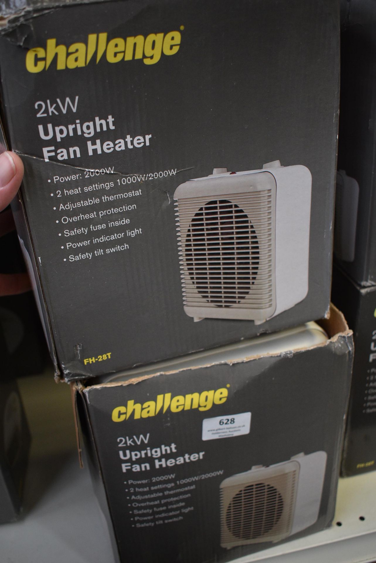Two Challenge Upright Fan Heaters