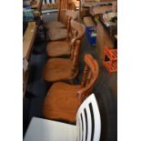 Six Assorted Wooden Chairs