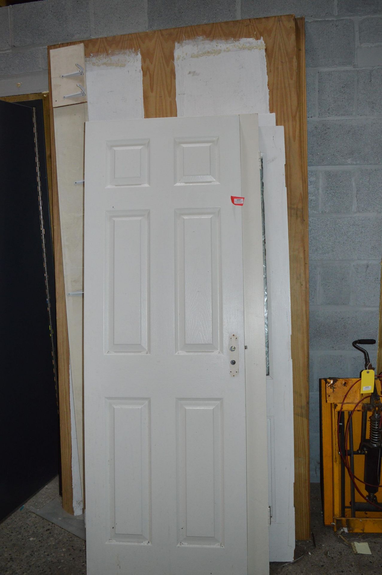 Four Assorted Doors and Sheets MDF Type Boarding 220x120cm