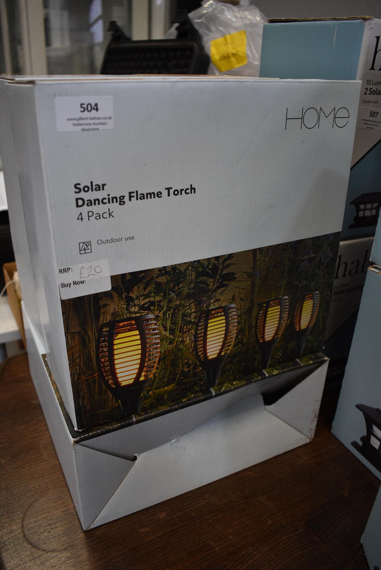 Two Boxes of Solar Dancing Flame Torches