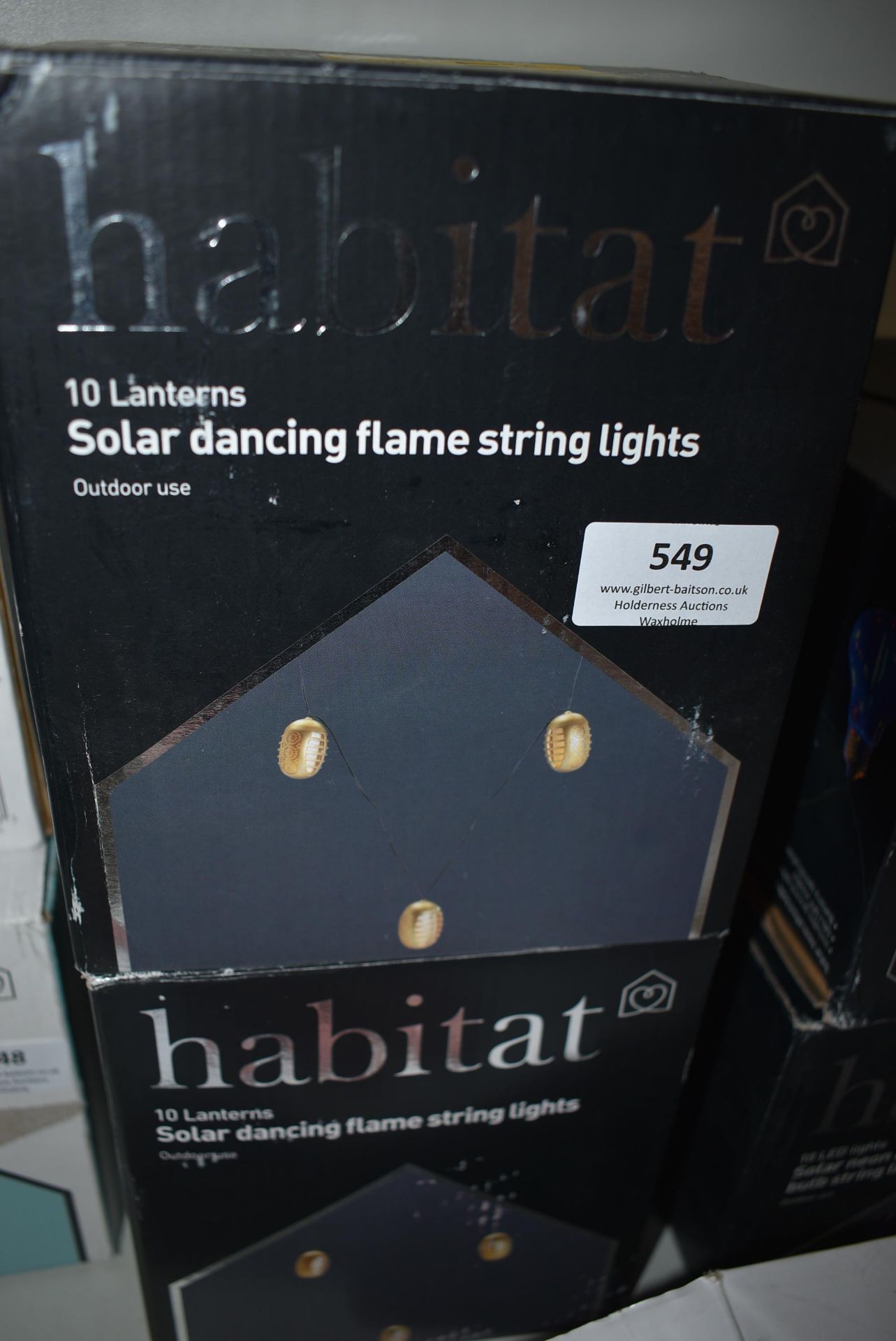 Two Boxes of Solar Dancing Flame String Lights