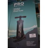 Three Pro Action Double Action Hand Pumps